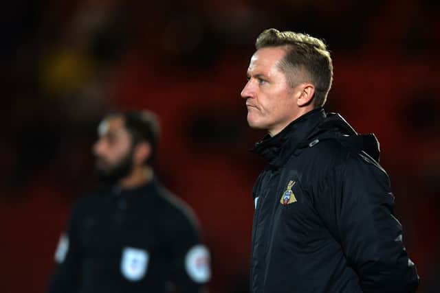 Gary McSheffrey looks on helplessly as
Doncaster Rovers are beaten (Picture: Bruce Rollinson)