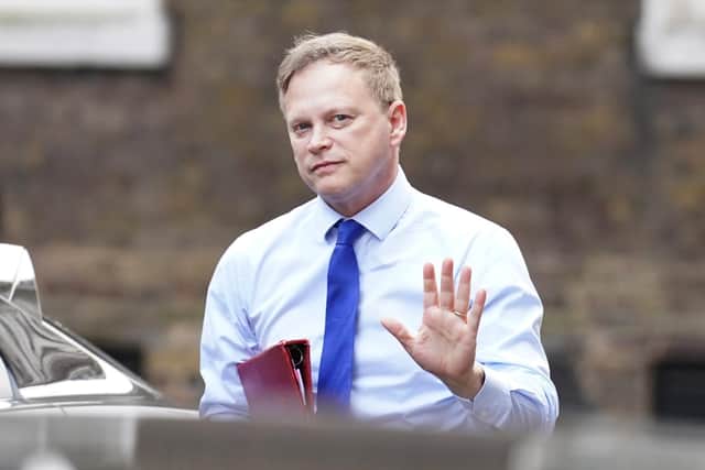Transport Secretary Grant Shapps arriving in Downing Street, London for a Cabinet meeting in March 2021