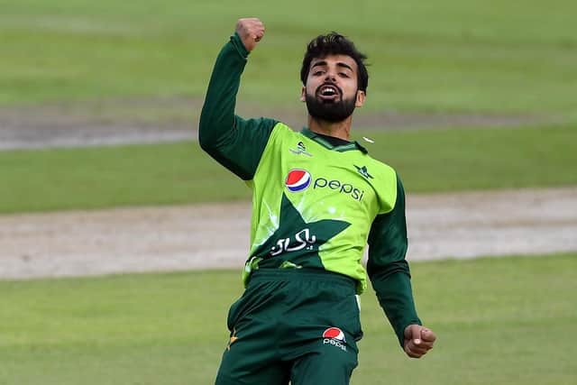 New face: Pakistan's Shadab Khan has been signed to improve Yorkshire's one-day chances. Picture: Mike Hewitt/NMC Pool/PA Wire.