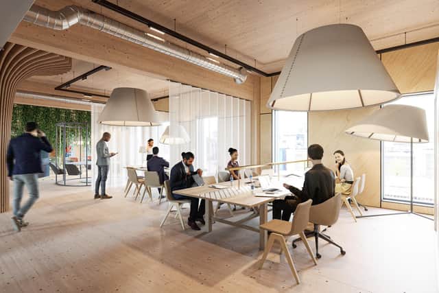 office of the future: Housing association Yorkshire Housing is moving from 31,000 sq ft of office space to a ten-year lease on 10,000 sq ft of space at The Place in Leeds.