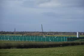 The Cuadrilla fracking site at Preston New Road in Blackpool Lancashire.
