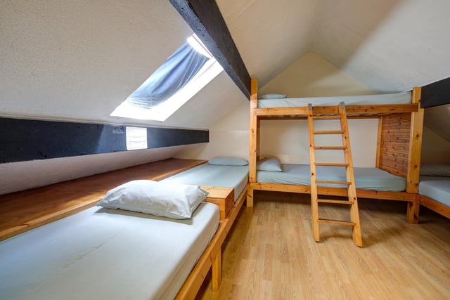 Clever use of space means this room sleeps six