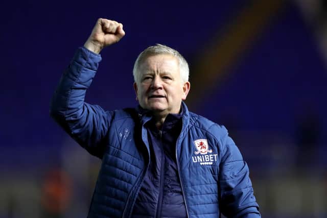 EXCITING TIMES: For Chris Wilder and Middlesbrough as they seek victory over Fulham. Picture: Bradley Collyer/PA Wire.