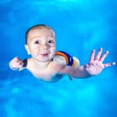 Daniel, aged seven months, during an underwater photoshoot with Lucy Ray of Starfish Photography.