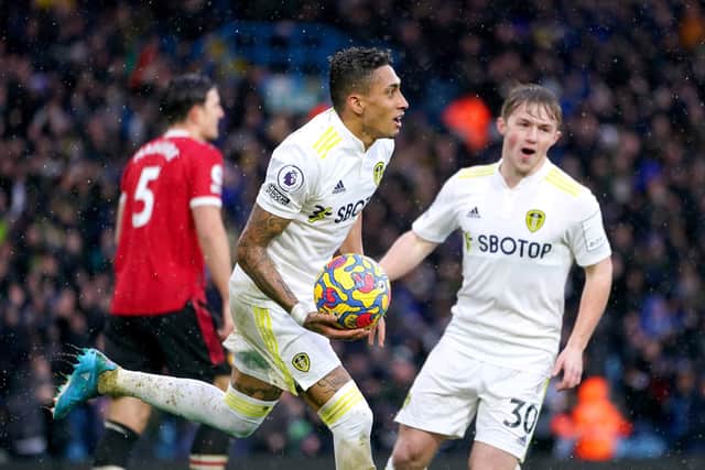 BIG HIT: Raphinha was an inspired signing for Leeds United in 2020. The Whites will be looking to strengthen their squad this summer. Picture: Mike Egerton/PA Wire.