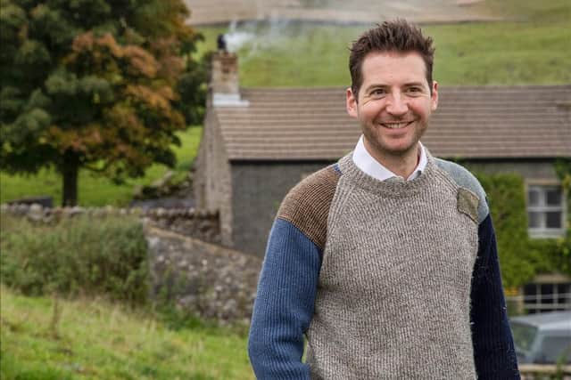Edward Sexton wears Multi-Colour Yorkshire Tweed Patch jumper, £99.95 at Glencroftcountrywear.co.uk. Picture by Jon Brook