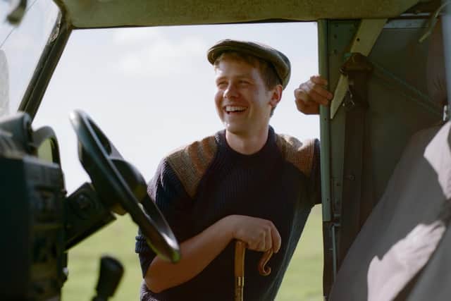 Clapham young farmer  William Dawson. wears Harris Tweed flat cap - £34.95, Tweed Patch Chunky British Wool sweater - £99.95 at Glencroftcountrywear.co.uk. Picture by Juliet Klottrup