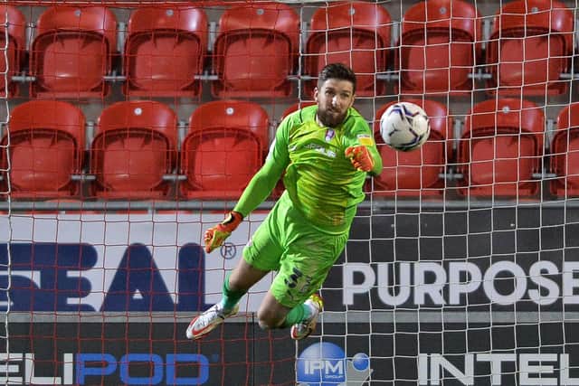 BROKEN HAND: Goalkeeper Josh Vickers will not play again this season for Rotherham United
