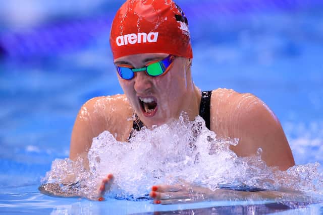 Slicing through: City of Sheffield’s Amber Keegan competing in the 400m individual medley this week. (Picture: Georgie Kerr/British Swimming)