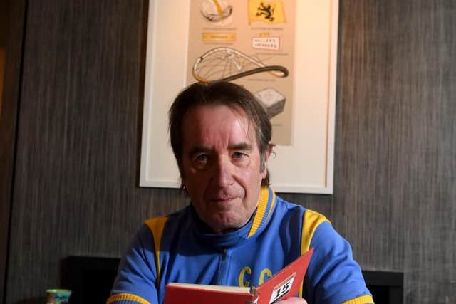 Artist and Cyclist Martin Procter pictured with his Journals at his home at Harrogate