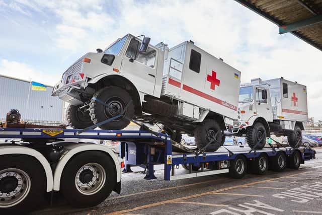 Workers from Venari Group have been building armoured ambulances for Ukraine.