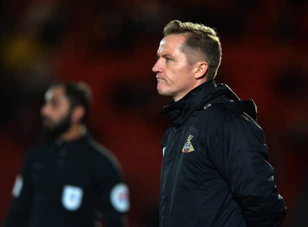 GARY MCSHEFFREY: Admits his Doncaster side needs five wins from five games to survive. Picture: Bruce Rollinson.