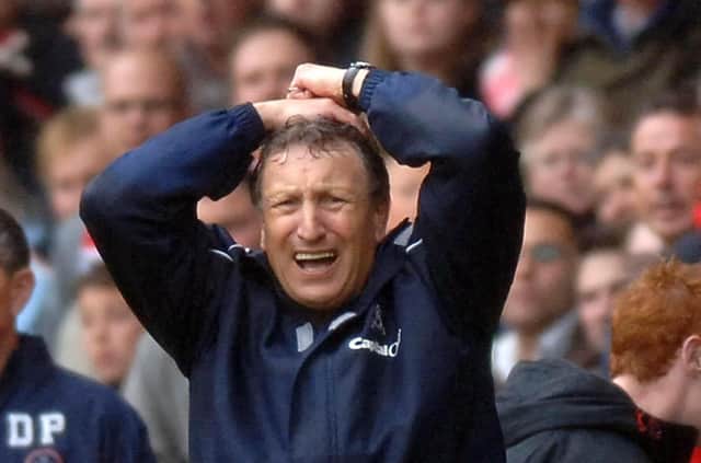 Sheffield United manager Neil Warnock during the Premiership match against Wigan at Bramall Lane in May 2007, which saw the Blades relegated Picture: John Giles/PA