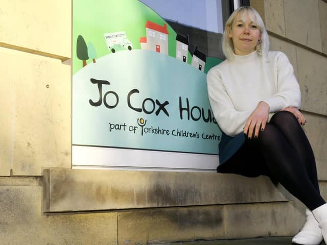 Su Moore CEO of the Joe Cox Foundation at the Jo Cox House in Batley