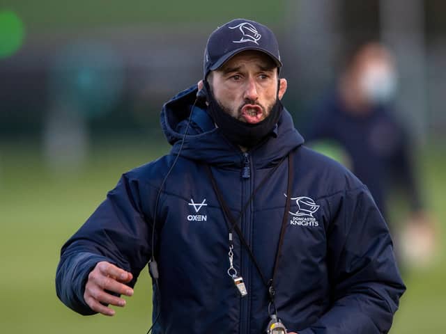 NEW CONTRACT PENDING: For Doncaster Knights head coach Steve Boden Picture: Bruce Rollinson