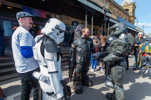 Cosplayers gather at SCI-FI Scarborough held this weekend at the Scarborough Spa