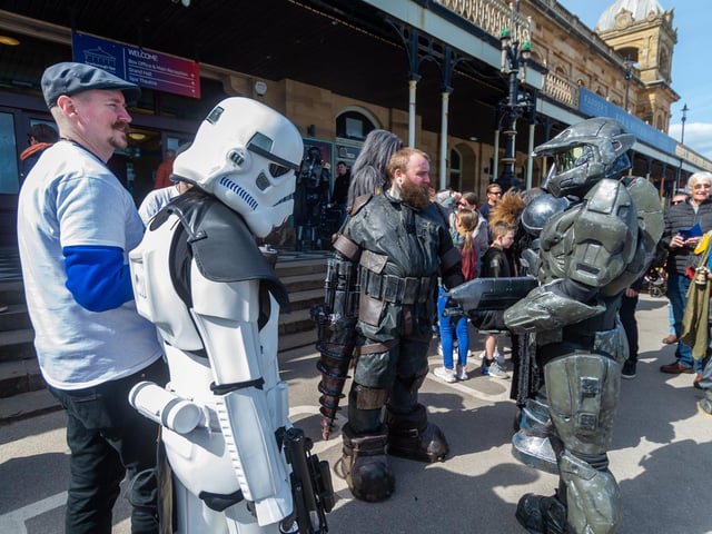 Cosplayers gather at SCI-FI Scarborough held this weekend at the Scarborough Spa
