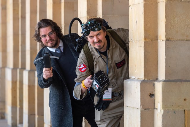Ross Pickering and Phil Wilson, dressed at Ghostbusters characters [Image: James Hardisty]