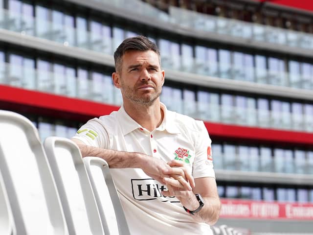 Rosey outlook: James Anderson is back on county duty with Lancashire. Picture: Martin Rickett/PA)