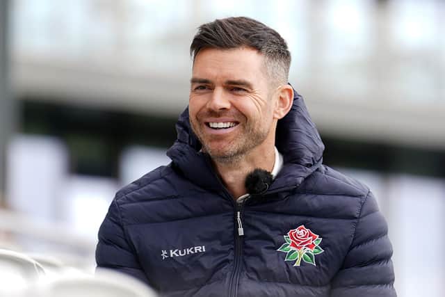Lancashire's James Anderson, during a photocall at the Emirates Old Trafford, Manchester. (Picture: PA)