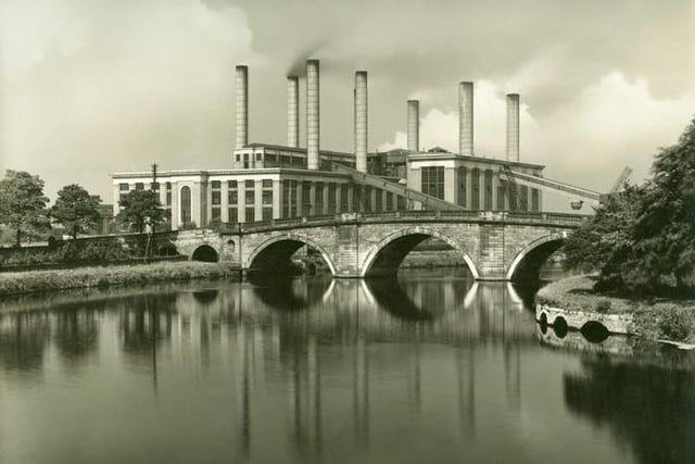 The newly designated A1 and the new Ferrybridge power station in the 1920s