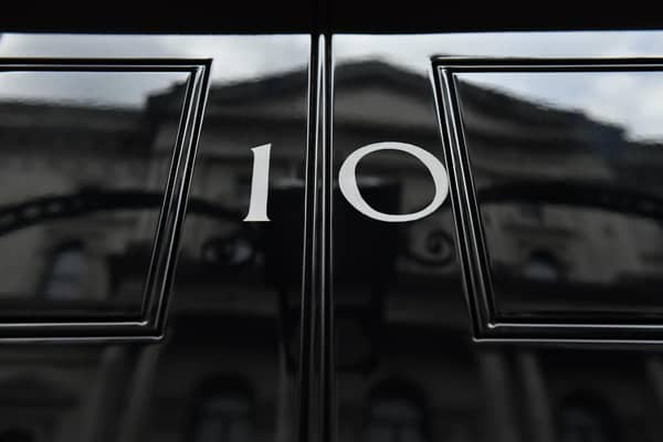File photo dated 29/10/2019 of the front door of number 10 Downing Street in London (PA)
