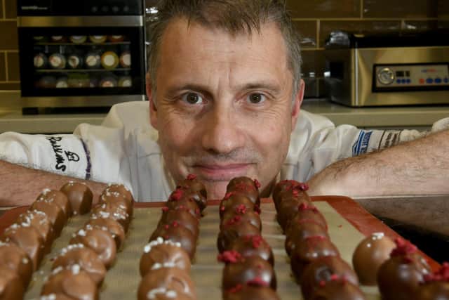 Chocolatier Andrew Twaite who makes chocolates for Ryeburn of Helmsley