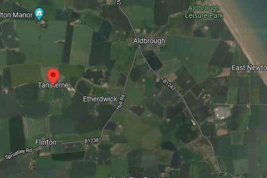 The biomass incinerator is close to the village of Aldbrough  Credit: Google