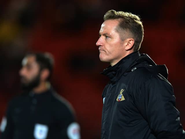 Gary McSheffrey, 
Doncaster Rovers manager, thinks his side need to win all four remaining games (Picture: Bruce Rollinson)