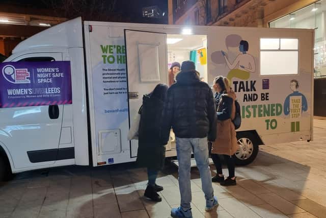 The three week trial of the bus, parked in Dortmund Square on Friday and Saturday nights between 9pm to 2am, was to provide a safe space where women could go if they needed help on a night out.