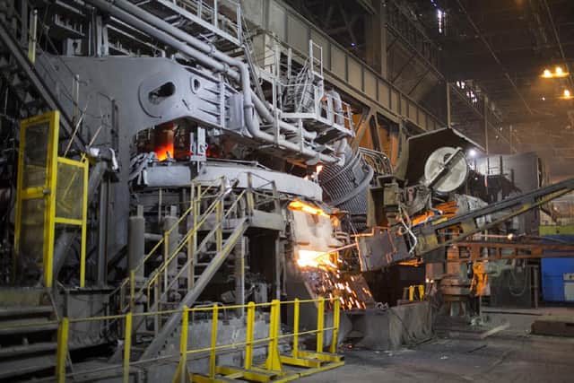 Library image  of steelworks in Rotherham