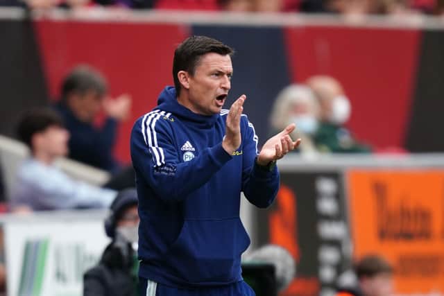 Sheffield United manager Paul Heckingbottom on the touchline at Ashton Gate Picture: David Davies/PA