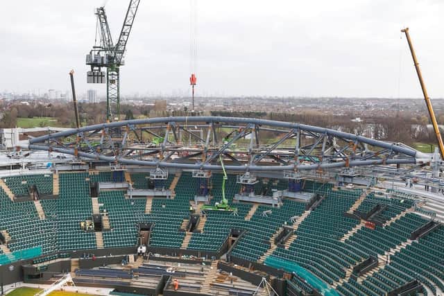Severfield has worked on the installation of the retractable roof for Wimbledon.
