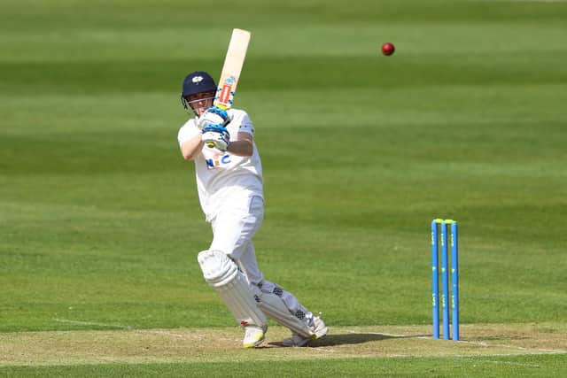 Harry Brook on his way to a century against Gloucestershire last week. Picture: Michael Steele/Getty Images)