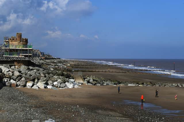 Withernsea beach by the Pier Towers  Picture: Jonathan Gawthorpe
