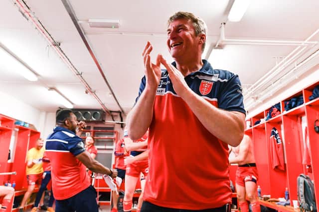 Tony Smith after Hull KR's derby win over Hull FC. (Picture: SWPix.com)