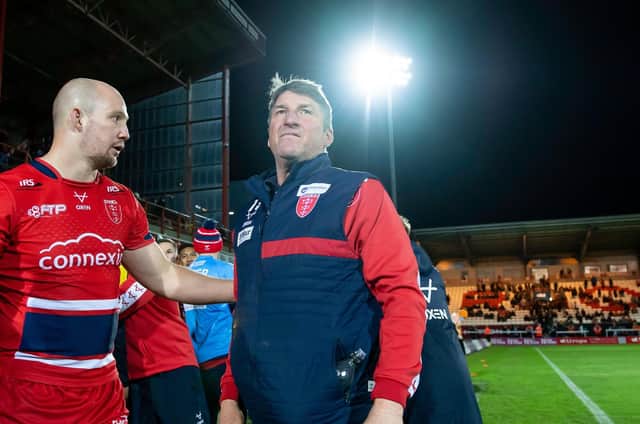 GOING:  Hull KR's coach Tony Smith (right) pictured with George King Picture by Allan McKenzie/SWpix.com