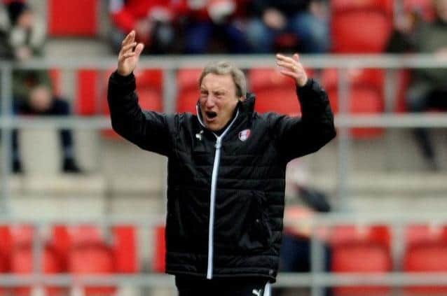 Neil Warnock, pictured during his time at Rotherham United in 2015-16 when the club performed a 'Great Escape' from relegation.