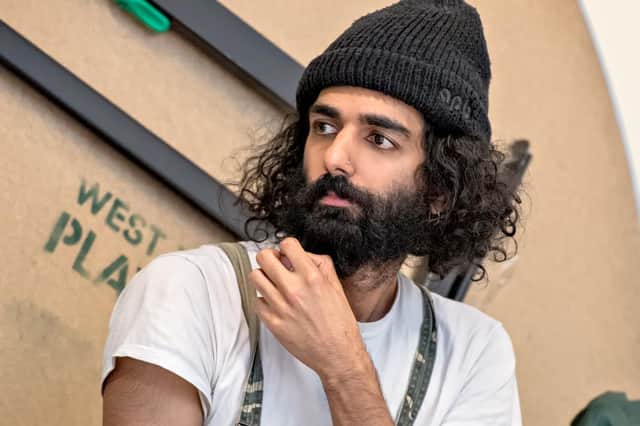 Writer Zia Ahmed in rehearsals for I Wanna Be Yours at Leeds Playhouse. Photography by Ant Robling
