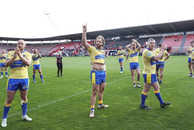 Hull KR celebrate the win in Toulouse. (Picture: SWPix.com)