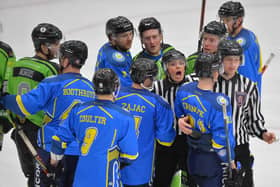 Hull Pirates, seen here in action against Leeds Chiefs in February 2020, were the last team to play at NIHL National level in the city. Picture: Dean Woolley.