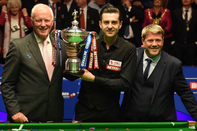 Barry Hearn with 2021 World Snooker champion Mark Selby (Picture: Getty Images)