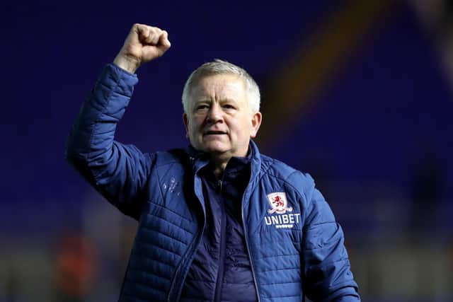 CHRIS WILDER: Middlesbrough manager refusing to give up on Championship play-offs.