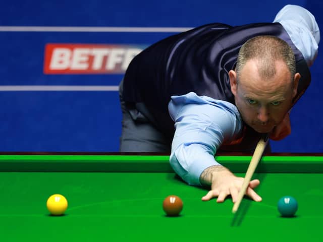 Mark Williams in action against  Jackson Page. Picture: PA.