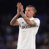 Leeds United's Kalvin Phillips applauds the fans at the final whistle. Pictures: PA.