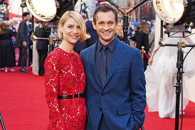 Hugh Dancy is a new addition to the Downton cast. Pictured with wife Clare Danes.