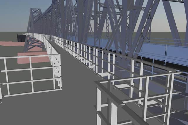 How the walkway will appear.
