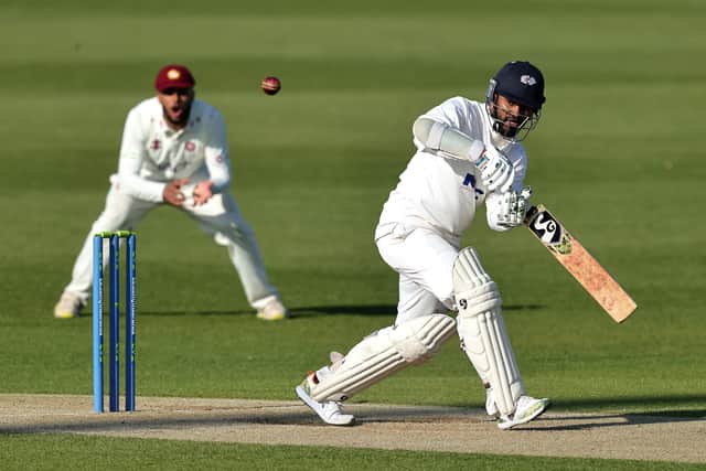Dimuth Karunaratne is finally playing county championship cricket after two aborted attempts (Picture: David Rogers/Getty Images)