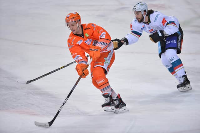 Sam Jones has impressed Sheffield Steelers head coach Aaron Fox. Picture courtesy of Dean Woolley/EIHL.