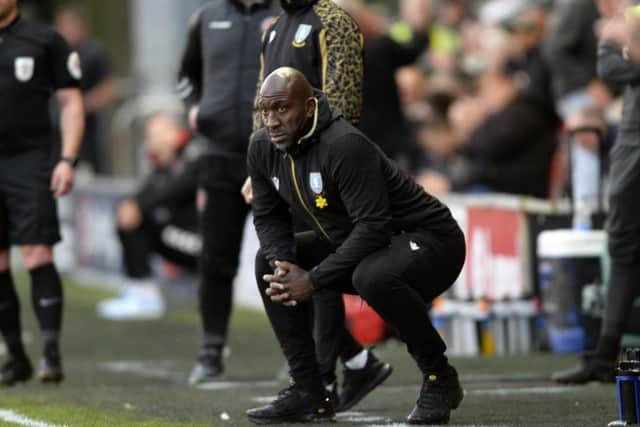 CHOICE WORDS: Sheffield Wednesday manager Darren Moore